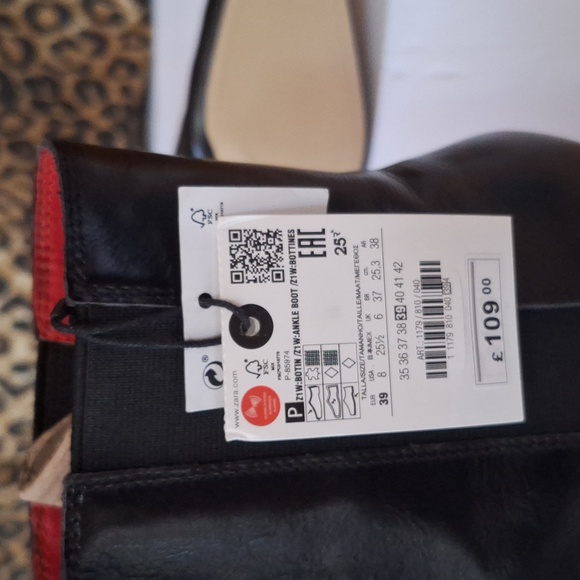 Zara ankle boot with gold heel - Picture 4 of 5